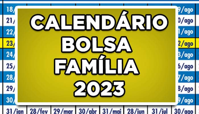 calendário bolsa família 2023