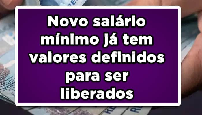 Novo valor do salário mínimo já foi definido, confira agora!