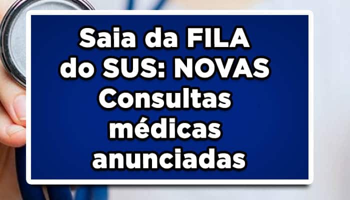 Novas consultas médicas para 2023