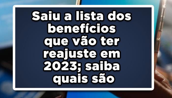 Reajuste da aposentadoria 2023