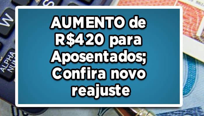 aumento de salário aposentados inss