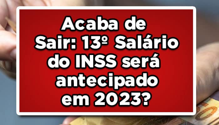 13º salário INSS 2023