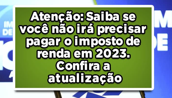 Imposto de Renda 2023