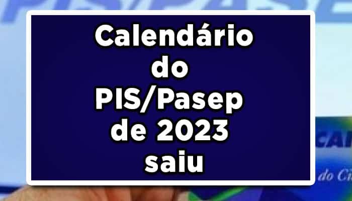 calendário Pis Pasep 2023