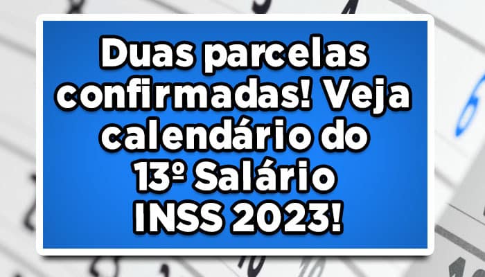 13º salário INSS 2023