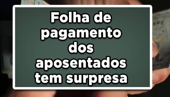 Folha de pagamento INSS