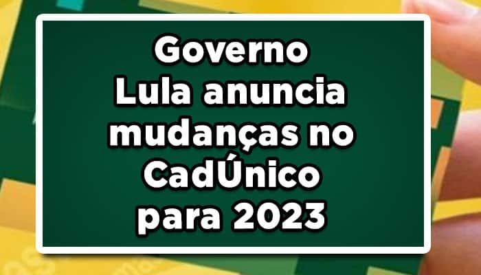 Mudanças cadastro unico