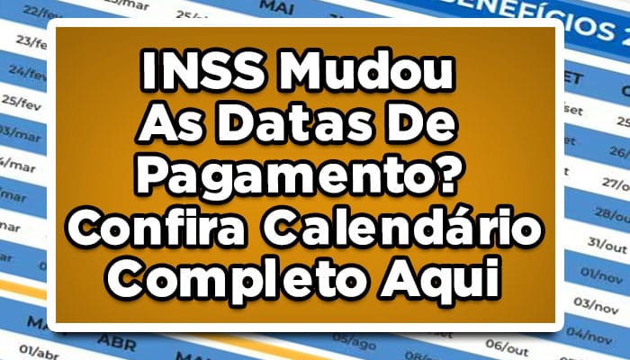 INSS datas de pagamento