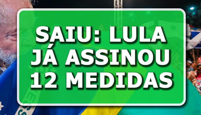 Lula assina pacote de medidas