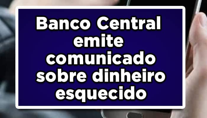 golpe dinheiro esquecido