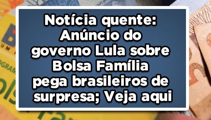bolsa família últimas notícias
