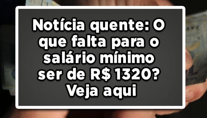 O que falta para o aumento do salário mínimo
