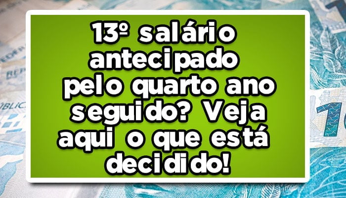 13º salário antecipado