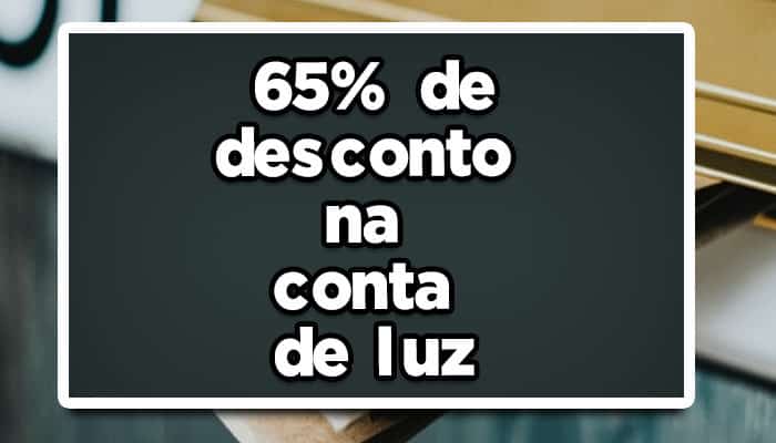 desconto na conta de luz para aposentados