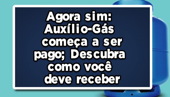 como receber o auxílio gás