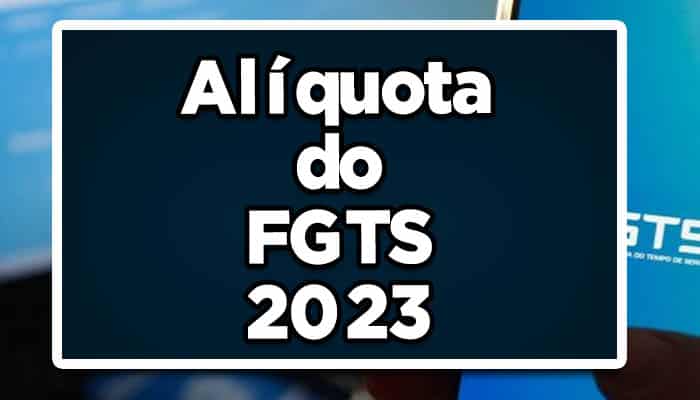alíquota fgts