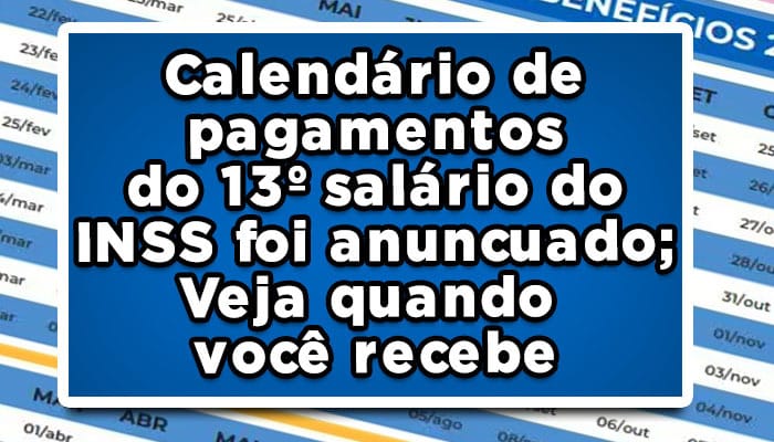 pagamento do 13º salário do inss