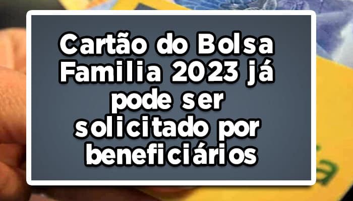 cartão do Bolsa Família