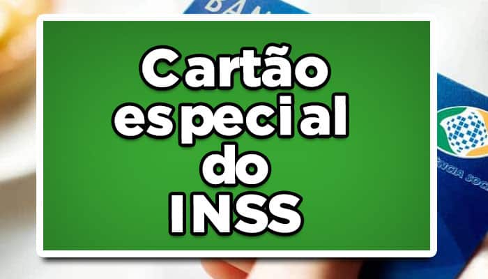 cartão especial do inss