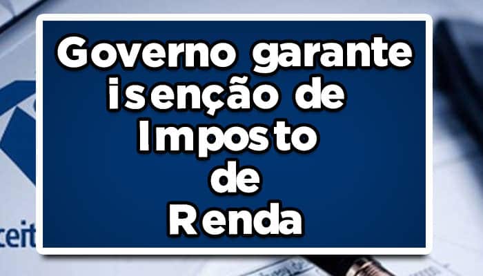 isenção imposta de renda