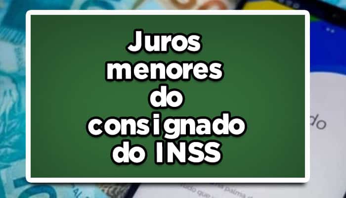 juros consignado inss