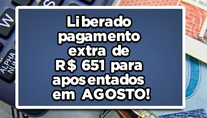 pagamento extra aposentados
