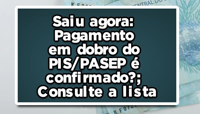 Pagamento em dobro do PIS PASEP