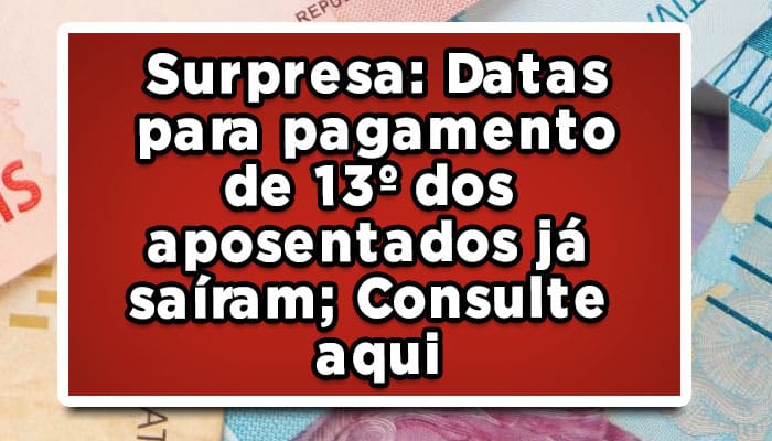 pagamento de 13º dos aposentados