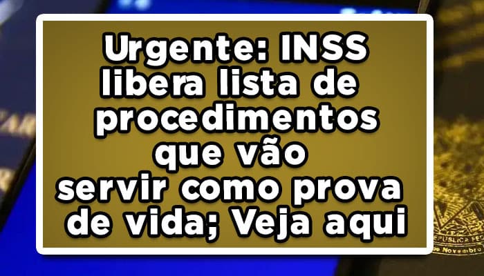 Lista prova de vida inss