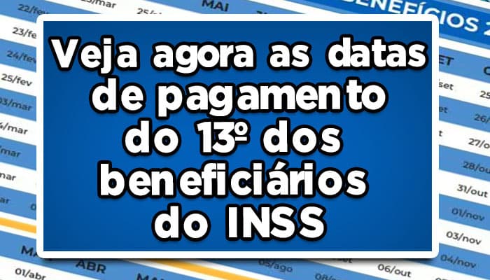 13º beneficiários do INSS