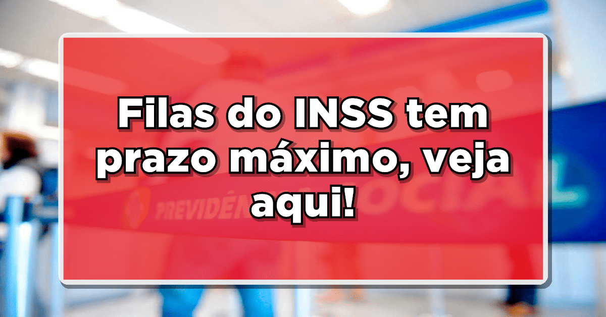 Filas do INSS tem prazo máximo, veja aqui!