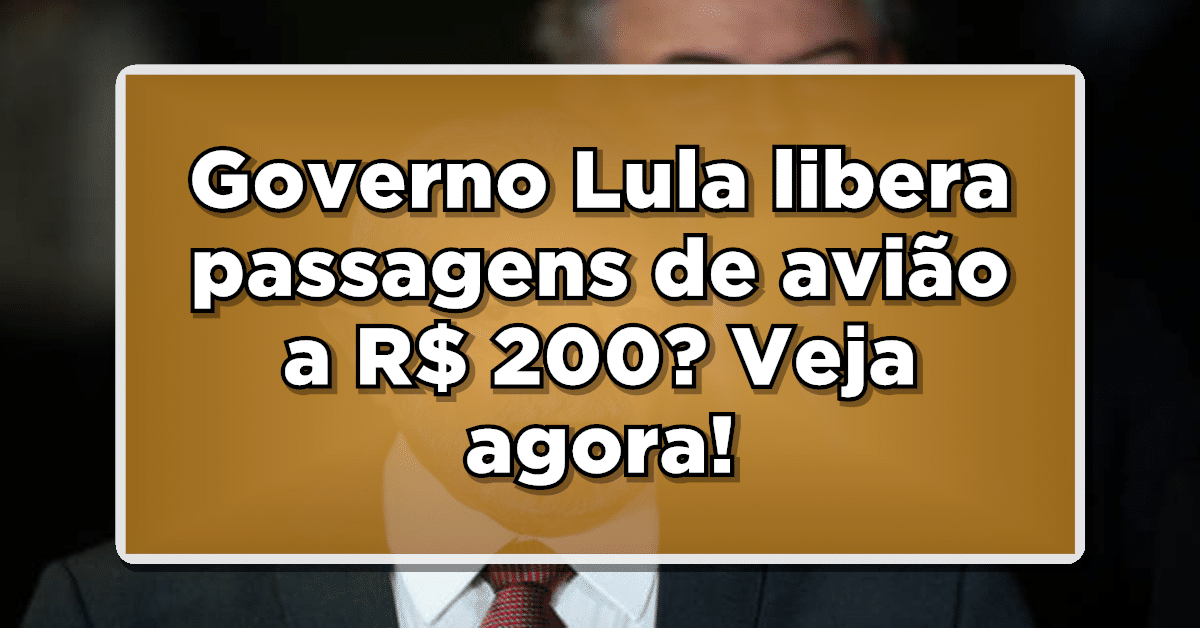 Governo anuncia passagens aéreas por R$ 200 para aposentados!