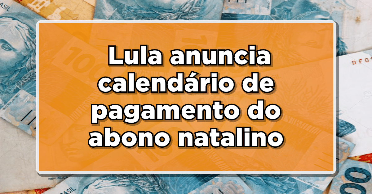 calendário pagamento abono natalino