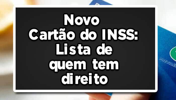 novo cartão inss