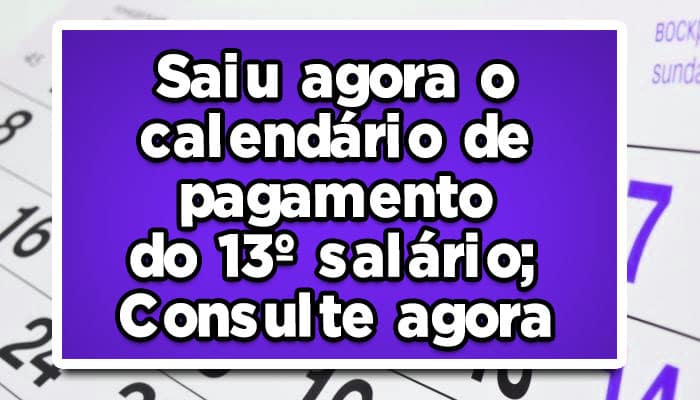 Confira as datas do 13 salário do INSS