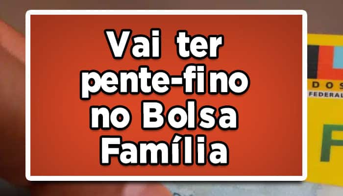 Pente fino bolsa família