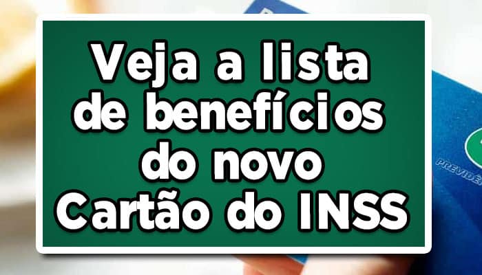 Novo cartão INSS