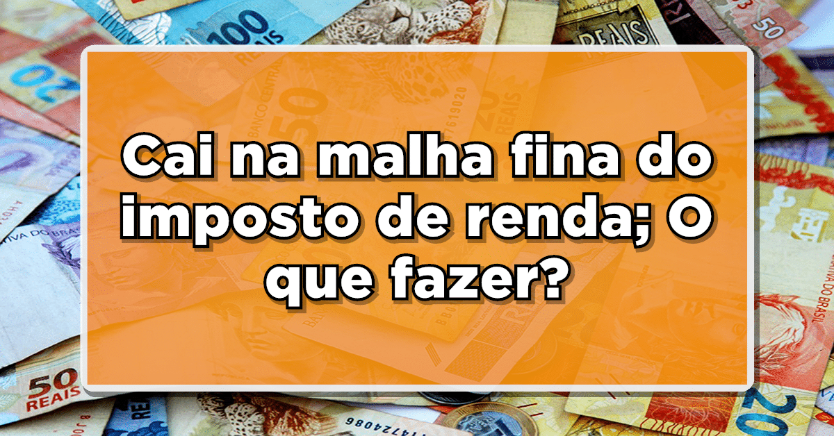 Cai na malha fina do imposto de renda; O que fazer?