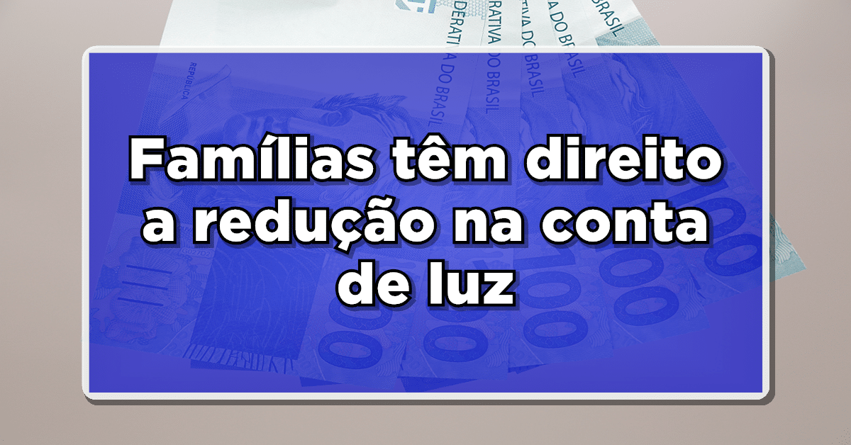 Redução na conta de luz