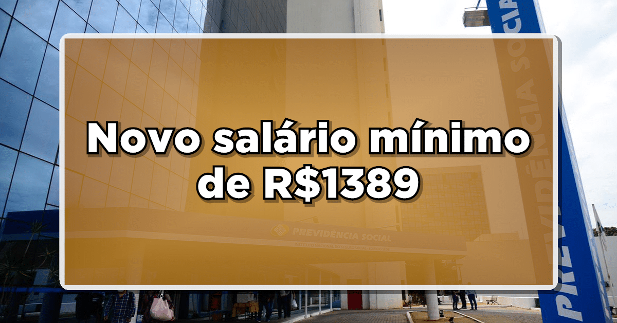 novo salário mínimo