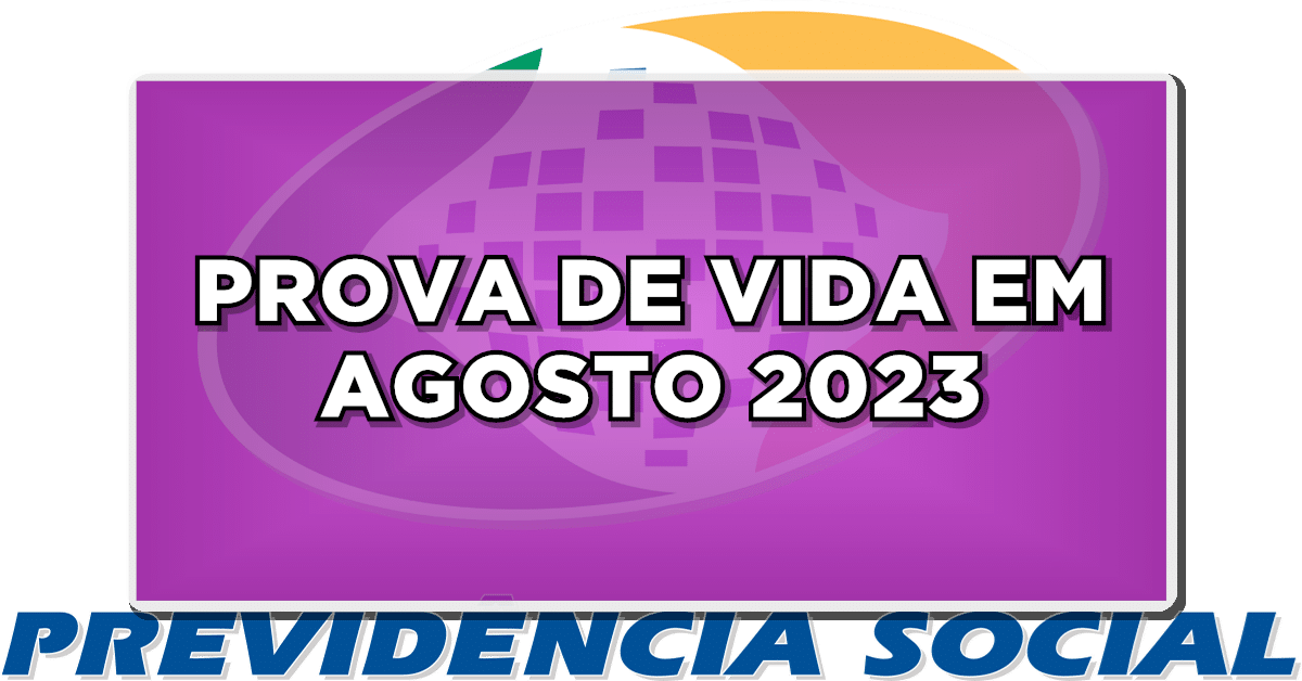 prova de vida INSS 2023 agosto