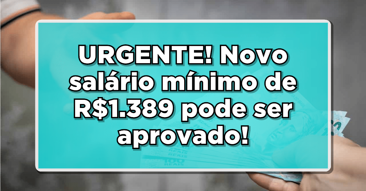 novo salário mínimo