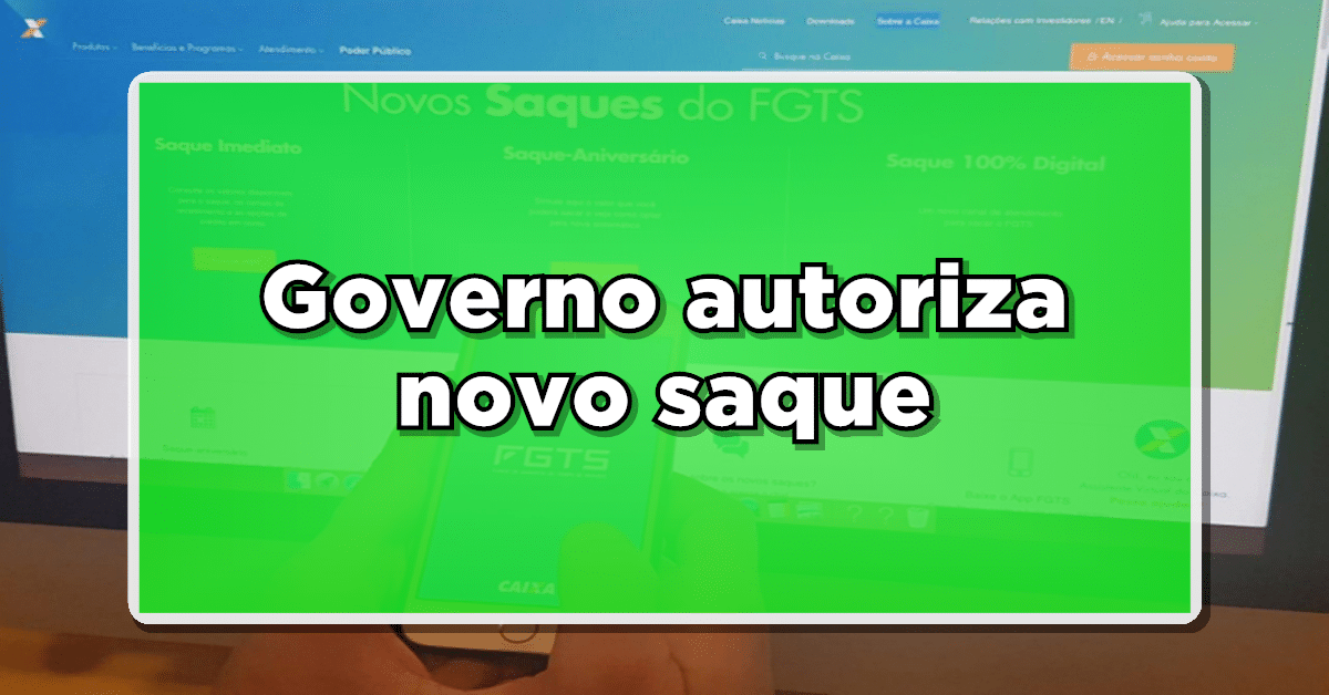 Novo saque FGTS