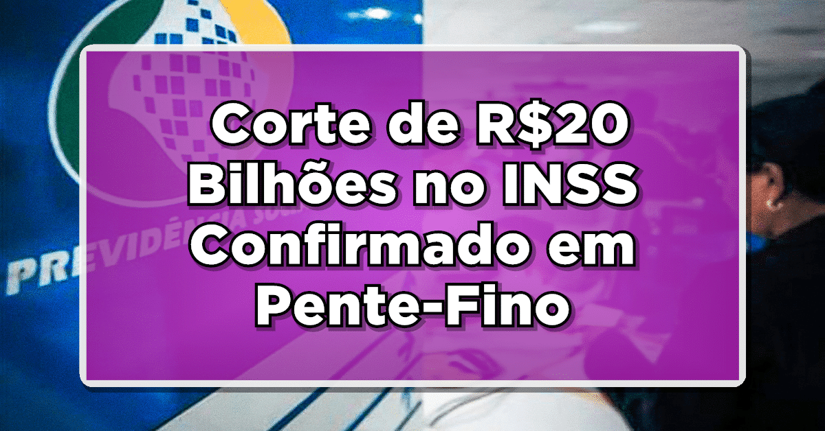 É AGORA: Corte de R$20 Bilhões no INSS Confirmado em Pente-Fino do Governo – Saiba os Detalhes