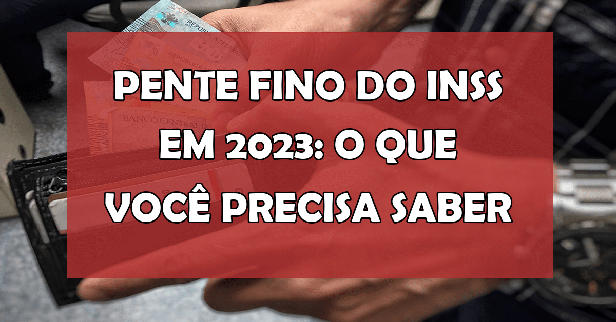 Descubra como se preparar para o Pente Fino do INSS em 2023 e evite problemas com seus benefícios.