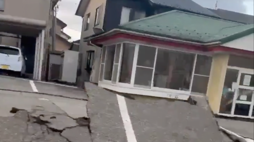 Terremoto no Japão deixa mortos e feridos. (Fonte: Reprodução/Poder 360)