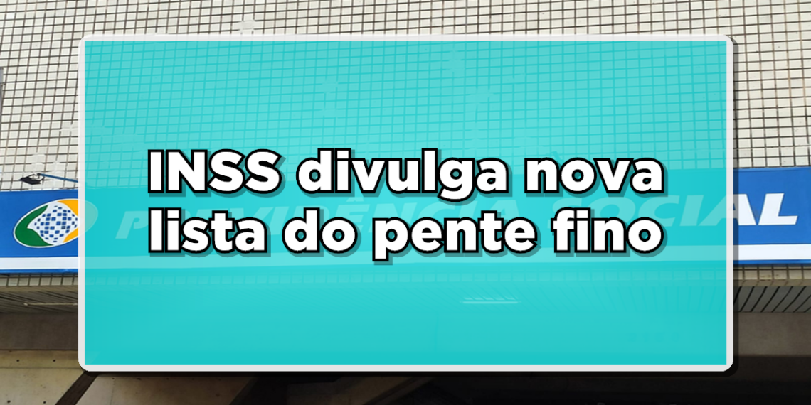 INSS planeja novo pente fino.