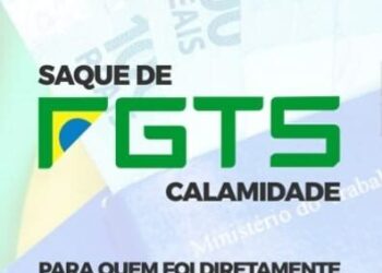imagem com escrito do saque-calamidade do FGTS
