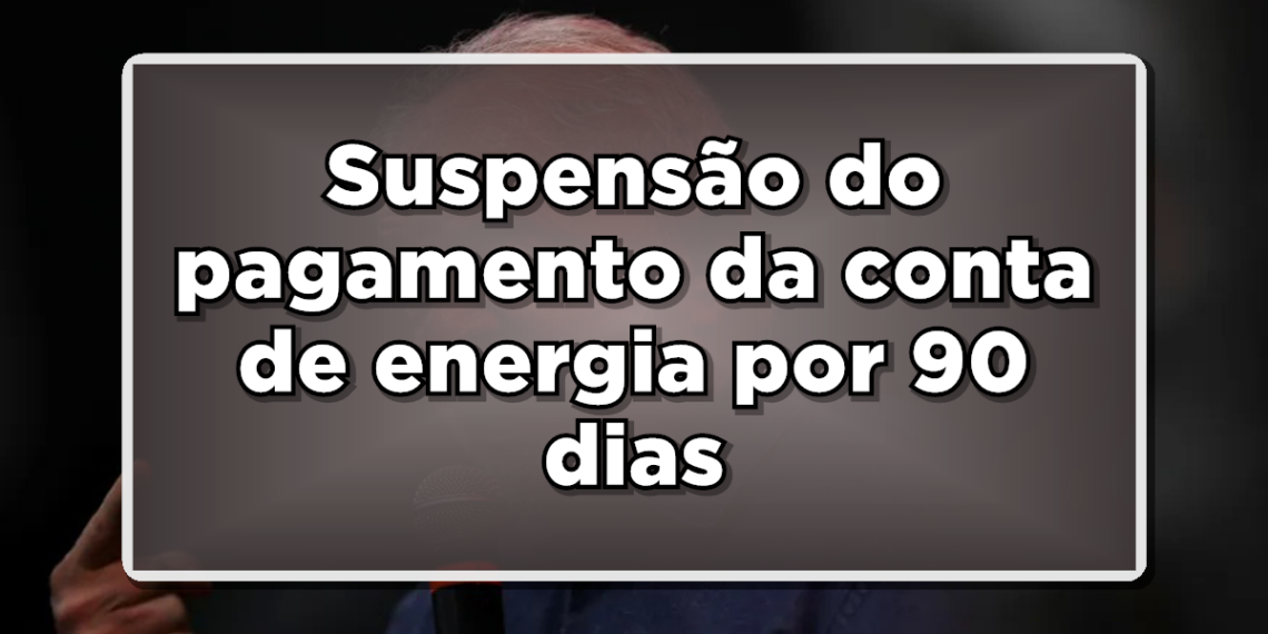 suspensão pagamento conta de energia