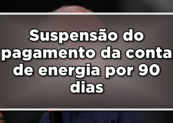 suspensão pagamento conta de energia